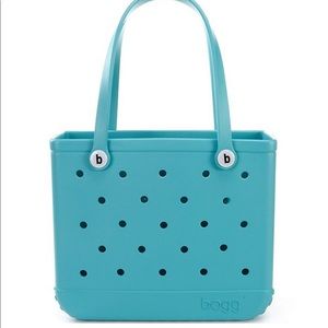Small baby turquoise bogg tote bag